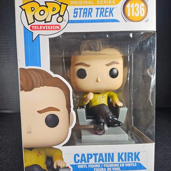 Funko Pop Television Star Trek The Original Series Figure Captain Kirk #1136 - Picture 1 of 11